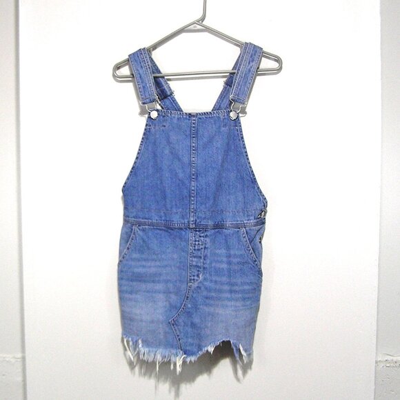 Free People Blue Denim Mini Dress - Picture 2 of 12